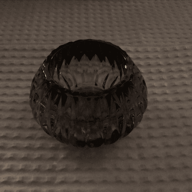 Glass candle holder 